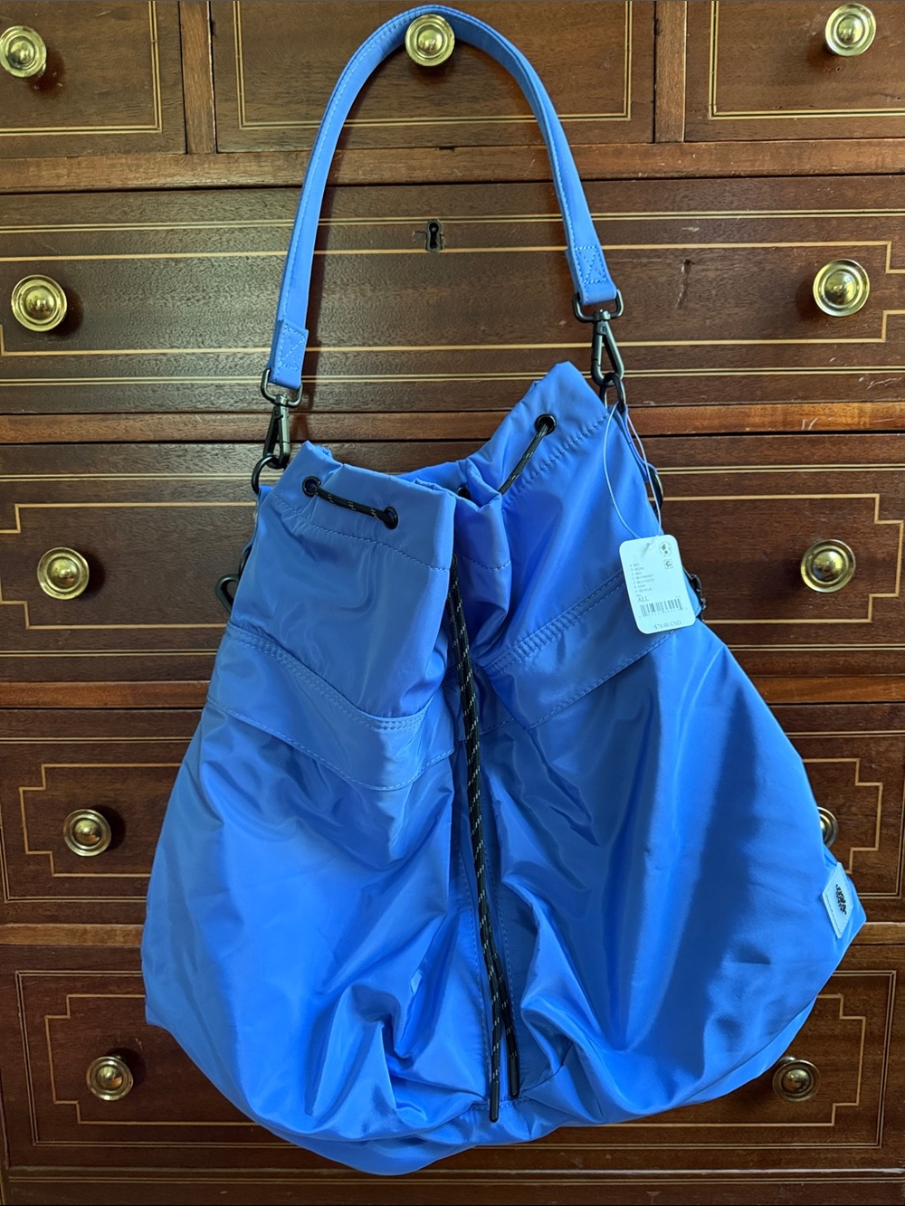 NWT FP Movement by Free People Ego Boost Mega Bucket Bag in Blueberry